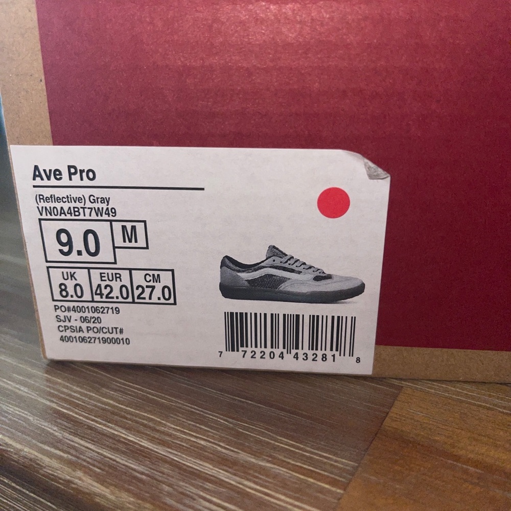 Vans Ave Pro Sneaker Reflective Gray Skate - Picture 8 of 9